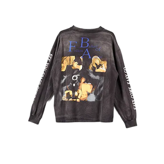 Vintage Washed Cowboy Bebop Long Sleeve - Oversized Anime Streetwear T-Shirt